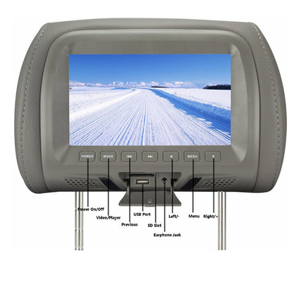 車の後部席のためのOEM 12VのヘッドレストLCDスクリーン800x480 RGBの表示